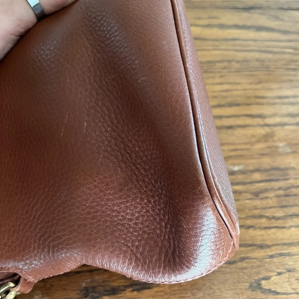 Vintage Coach Sonoma Satchel Brown Leather Shoulder Crossbody Bag - Picture 9 of 15